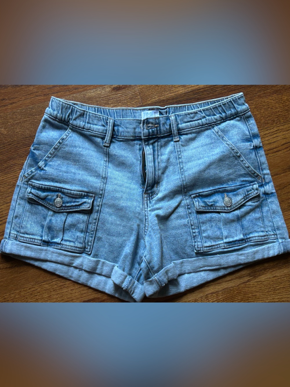 Classic Light Blue Time and True Jean Shorts